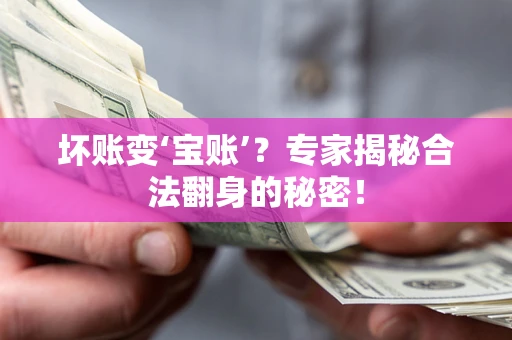济南坏账变‘宝账’？专家揭秘合法翻身的秘密！