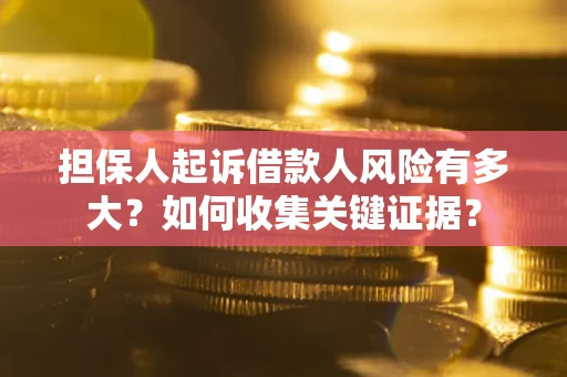 济南担保人起诉借款人风险有多大？如何收集关键证据？