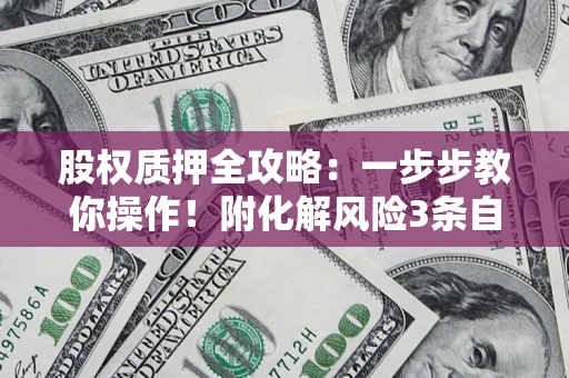 济南股权质押全攻略：一步步教你操作！附化解风险3条自救法则