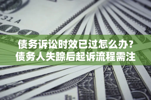 济南债务诉讼时效已过怎么办？债务人失踪后起诉流程需注意什么？